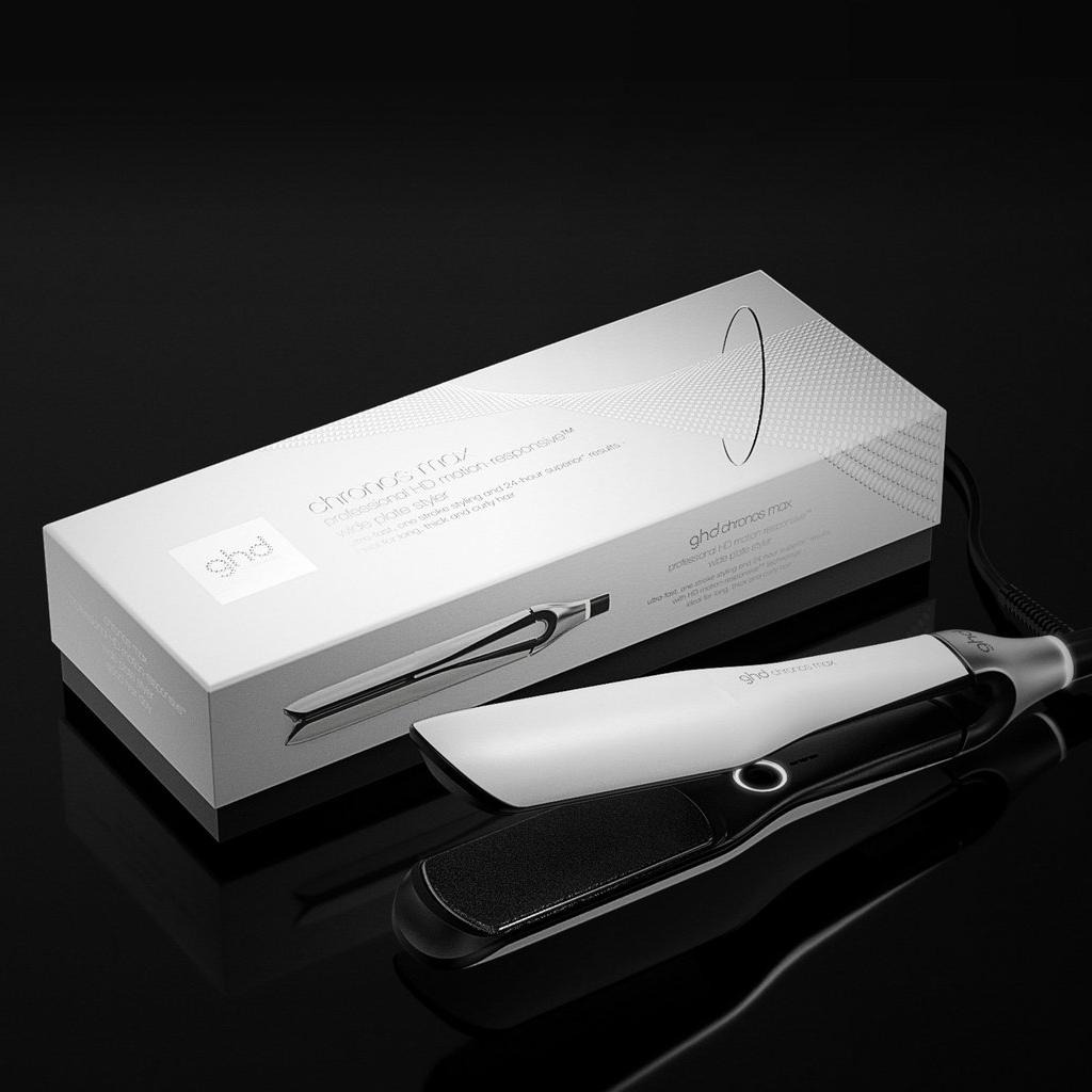 GHD CHRONOS MAX STYLER - PIASTRA LARGA PER CAPELLI BIANCA( LAMELLE 43MM)